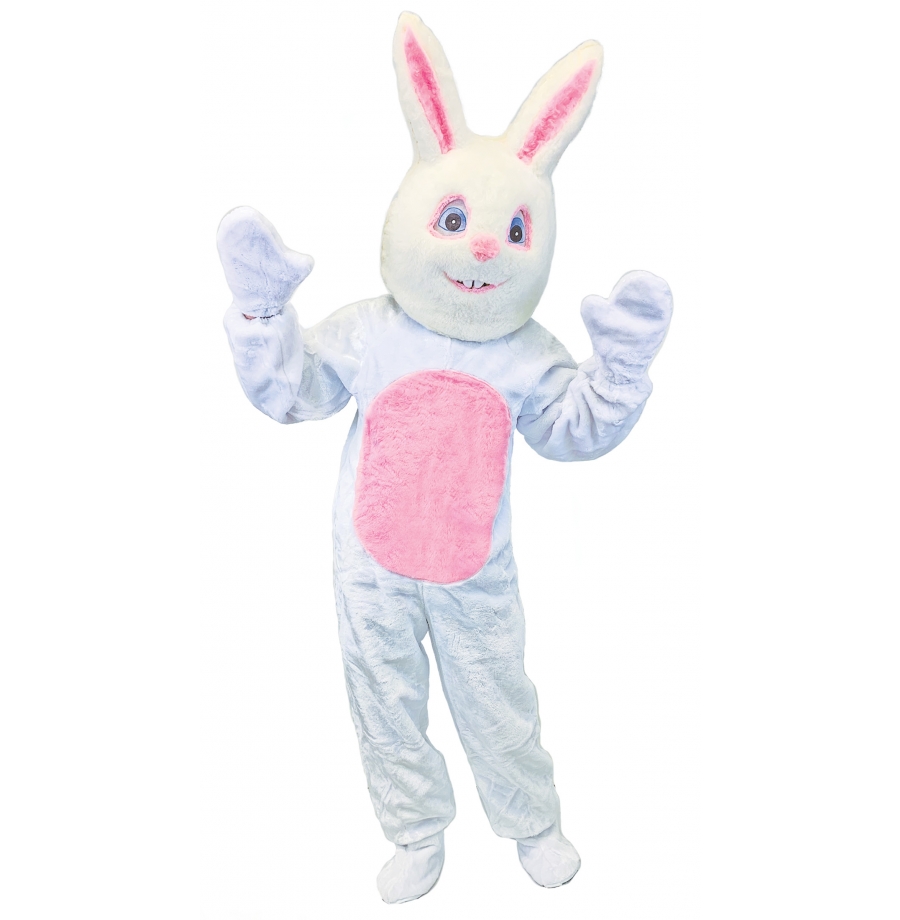 Adult Bunny Suit With Mascot Head - Large