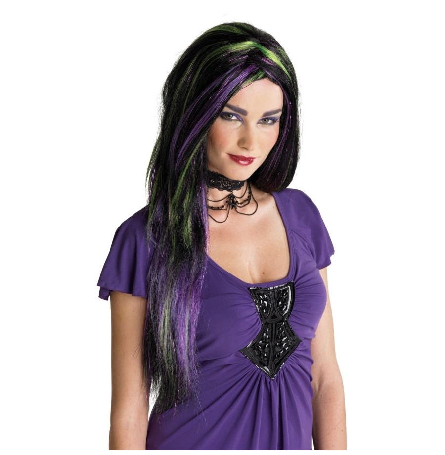 green witch wig